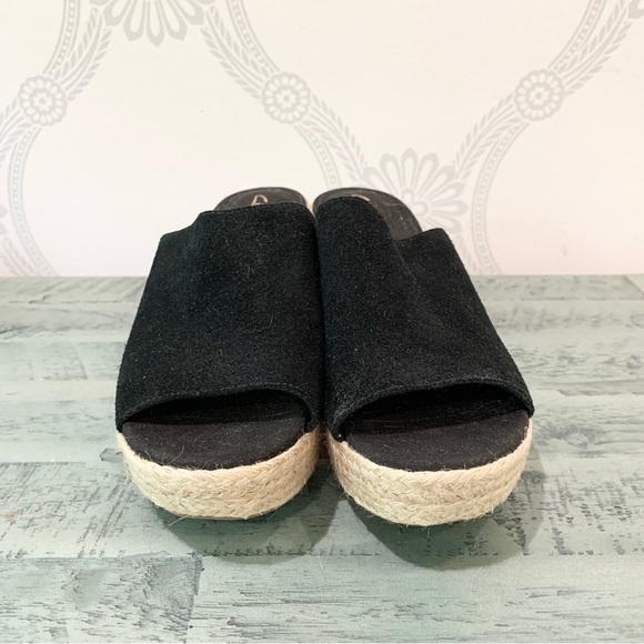 SOLD NEW Clarks Sandals Espadrille Slide Black 6.5 - Picture 5 of 15